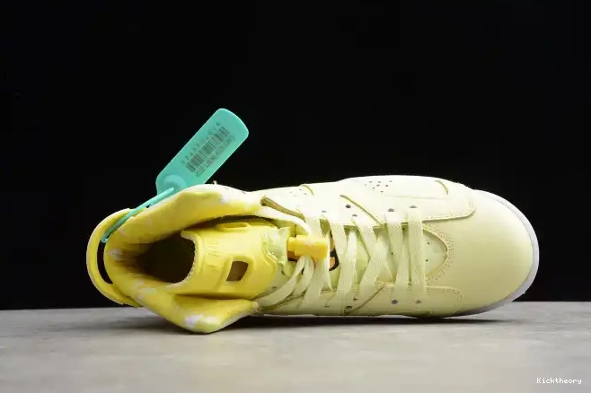 Kick Theory Yellow 6 Floral Dynamic Air Jordan 543390-800 Retro (GS) 0623